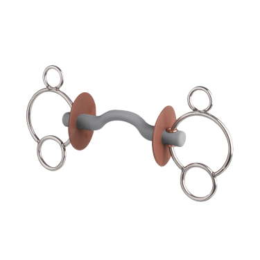 Mors de equitação 3 anéis Beris com passagem de língua Mors de equitação 3 anéis Beris com passagem de língua