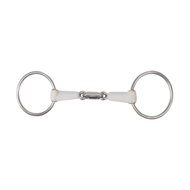 Mors de filet Beris dupla rutura anel 7,5 cm Médio Branco Mors de filet Beris dupla rutura anel 7,5 cm Médio Branco