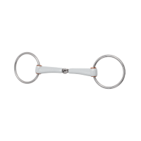 Mors de filete Beris simples rutura 7,5 cm Médio Branco