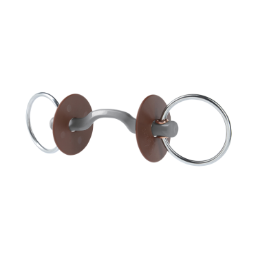 Mors de bridão Beris passagem de língua Konnex anel 7,5 cm Suave Castanho Mors de bridão Beris passagem de língua Konnex anel 7,5 cm Suave Castanho