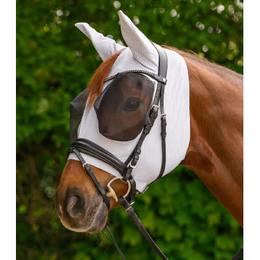 Máscara antimoscas equitação Waldhausen Puck Breath UV