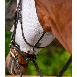 Máscara antimoscas equitação Waldhausen Puck Breath UV