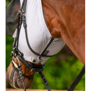 Máscara antimoscas equitação Waldhausen Puck Breath UV