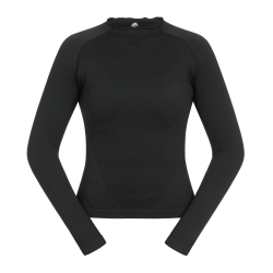 T-shirt técnico ELT em malha 3D Richmond de manga comprida para mulher Preto