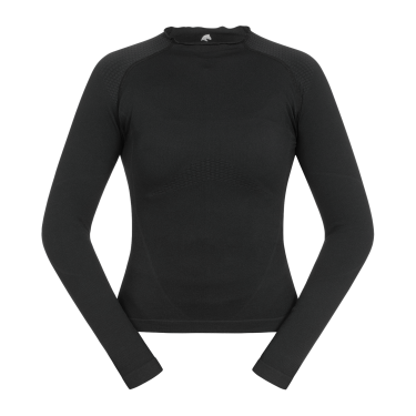 T-shirt técnico ELT em malha 3D Richmond de manga comprida para mulher Preto