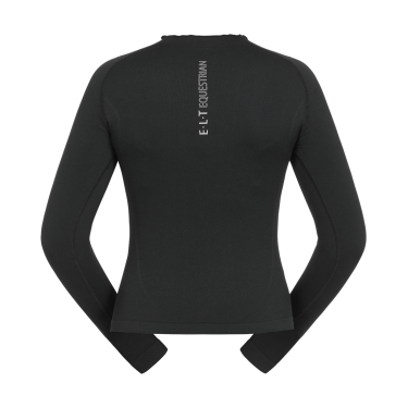 T-shirt técnico ELT em malha 3D Richmond de manga comprida para mulher Preto