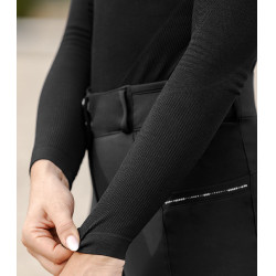 T-shirt técnico ELT em malha 3D Richmond de manga comprida para mulher Preto