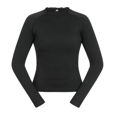 T-shirt técnico ELT em malha 3D Richmond de manga comprida para mulher Preto