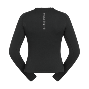 T-shirt técnico ELT em malha 3D Richmond de manga comprida para mulher Preto