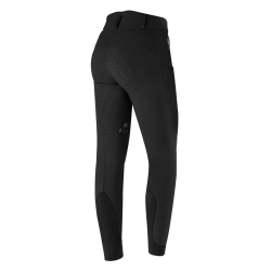 Calças de equitação aquecidas ELT Comfort Heart para mulher Preto