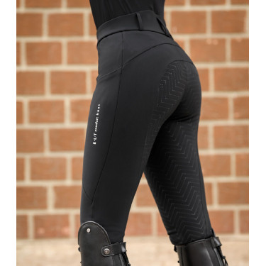 Calças de equitação aquecidas ELT Comfort Heart para mulher Preto