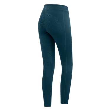 Legging de equitação térmico ELT Rica em lã polar felpuda infantil Azul petróleo