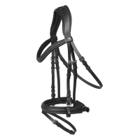 Bridon Waldhausen X-Line Estocolmo muserola combinada pull back Preto