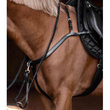 Peitoral de equitação Waldhausen X-Line com ponte longa