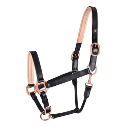 Cabeçada de couro Rosé Waldhausen X-Line Preto