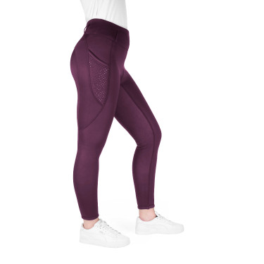 Legging Je t'aime Equithème Neva mulher Ameixa Violeta