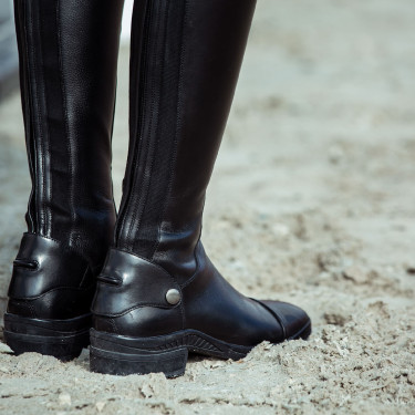 Botas de equitação em couro Duvall feminina Horze Botas de equitação em couro Duvall feminina Horze