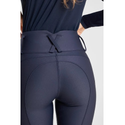Calça de equitação todas as estações feminina full grip B Vertigo Kiandra mulher Saudação Marinha Azul-marinho