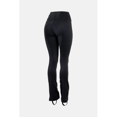 Legging de equitação jodhpur feminino com grip integral Horze Eydis mulher Preto