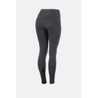 Legging de equitação feminino de cintura alta com grip integral Horze Tara 2.0 mulher Cinza escuro Cinzento
