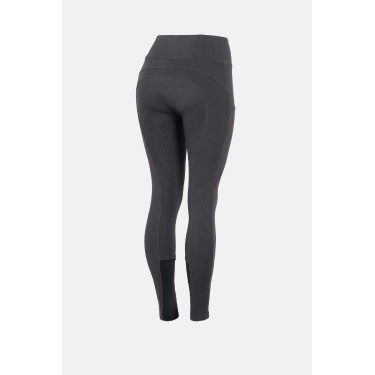 Legging de equitação feminino de cintura alta com grip integral Horze Tara 2.0 mulher Cinza escuro Cinzento Legging de equitação feminino de cintura alta com grip integral Horze Tara 2.0 mulher Cinza escuro Cinzento
