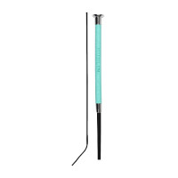 Chic com costura em couro chicote de dressage Dublin Turquesa Azul