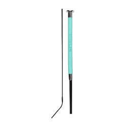 Chic com costura em couro chicote de dressage Dublin Turquesa Azul