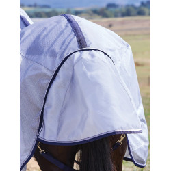 Manta anti-moscas combinada ComFiTec Hexi Shield Weatherbeeta Prata / marinho / branco