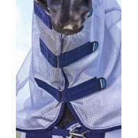 Manta anti-moscas combinada ComFiTec Hexi Shield Weatherbeeta Prata / marinho / branco