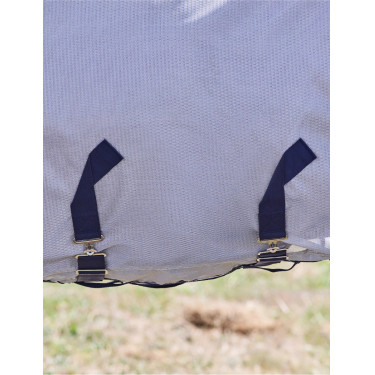Manta anti-moscas combinada ComFiTec Hexi Shield Weatherbeeta Prata / marinho / branco