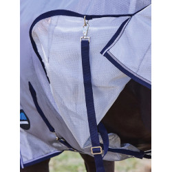 Manta anti-moscas combinada ComFiTec Hexi Shield Weatherbeeta Prata / marinho / branco