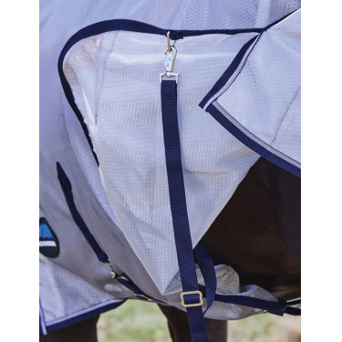 Manta anti-moscas combinada ComFiTec Hexi Shield Weatherbeeta Prata / marinho / branco