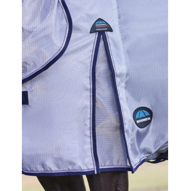 Manta anti-moscas combinada ComFiTec Hexi Shield Weatherbeeta Prata / marinho / branco
