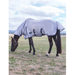 Manta anti-moscas combinada ComFiTec Hexi Shield Weatherbeeta Prata / marinho / branco