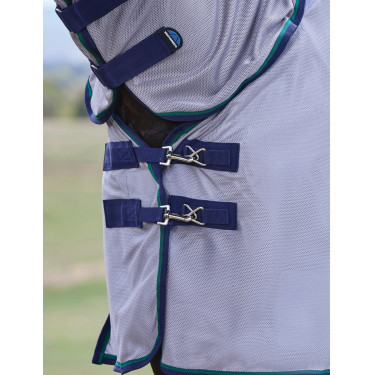 Cobertura antimoscas ComFiTec Zephyr Combo Weatherbeeta Cinza / azul-marinho / verde-abelha