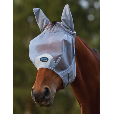 Máscara Anti-Moscas de Malha Fina com Orelhas ComFiTec Weatherbeeta Cinzento Máscara Anti-Moscas de Malha Fina com Orelhas ComFiTec Weatherbeeta Cinzento