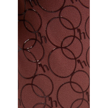 Calça de equitação com aderência total em silicone Horze Leighton Juvenil com bolso para celular Bordéus Bord&am Calça de equitação com aderência total em silicone Horze Leighton Juvenil com bolso para celular Bordéus Bord&am