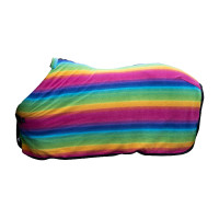 Capa de secagem Rainbow para shettys HKM Riscas multicoloridas Motivos