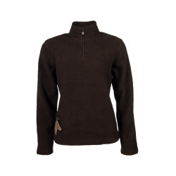 Camisola polar infantil Mia HKM Castanho escuro