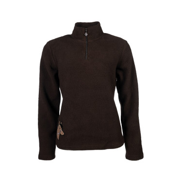 Camisola polar infantil Mia HKM Castanho escuro