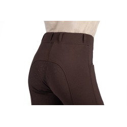 Legging Mia fundo 1/1 em silicone HKM Castanho escuro