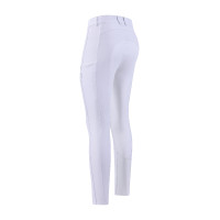 Calças de montar Euro-Star Audrey FullGrip para mulher Branco