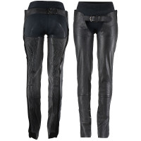 Chaps de couro Blake Horze Preto