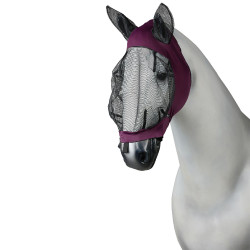 Máscara anti-insetos Soft Stretch Horze Vermelho escuro Máscara anti-insetos Soft Stretch Horze Vermelho escuro