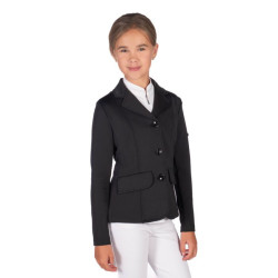Casaco de concurso HKM Amy infantil Preto Casaco de concurso HKM Amy infantil Preto