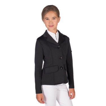 Casaco de concurso HKM Amy infantil Preto Casaco de concurso HKM Amy infantil Preto