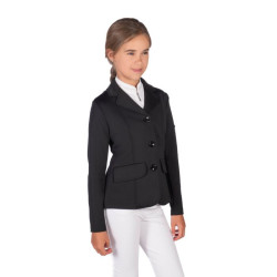 Casaco de concurso HKM Amy infantil Preto Casaco de concurso HKM Amy infantil Preto