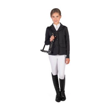 Casaco de concurso HKM Amy infantil Preto Casaco de concurso HKM Amy infantil Preto