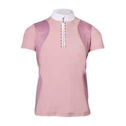 Pólo de concurso HKM Glam criança Rosa velho