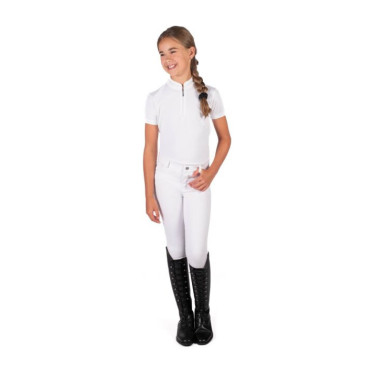Pólo de concurso HKM Amy para mulher Branco